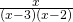 Rendered by QuickLaTeX.com \frac{x}{\left(x-3\right)\left(x-2\right)}