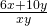 \frac{6x+10y}{xy}