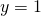 Rendered by QuickLaTeX.com \,y=1\,