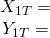 Rendered by QuickLaTeX.com \begin{array}{c}{X}_{1T}=\\ {Y}_{1T}=\end{array}