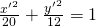 Rendered by QuickLaTeX.com \frac{{{x}^{\prime }}^{2}}{20}+\frac{{{y}^{\prime }}^{2}}{12}=1