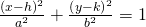 Rendered by QuickLaTeX.com \frac{{\left(x-h\right)}^{2}}{{a}^{2}}+\frac{{\left(y-k\right)}^{2}}{{b}^{2}}=1