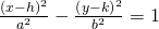 Rendered by QuickLaTeX.com \frac{{\left(x-h\right)}^{2}}{{a}^{2}}-\frac{{\left(y-k\right)}^{2}}{{b}^{2}}=1