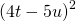 {\left(4t-5u\right)}^{2}