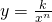 Rendered by QuickLaTeX.com y=\frac{k}{{x}^{n}}