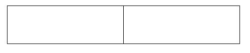 Long rectangle. Divided in two segments