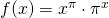 f(x)=x^{\pi} \cdot \pi^x