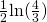 Rendered by QuickLaTeX.com \frac{1}{2}\text{ln}(\frac{4}{3})