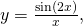 y=\frac{ \sin (2x)}{x},