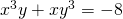 x^3 y+xy^3=-8