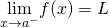 Rendered by QuickLaTeX.com \underset{x\to a^-}{\lim}f(x)=L