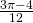 \frac{3\pi -4}{12}