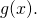 Rendered by QuickLaTeX.com g(x).