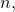 Rendered by QuickLaTeX.com n,