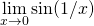 \underset{x\to 0}{\lim} \sin (1/x)