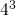 4^3