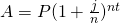 A=P(1+\frac{j}{n})^{nt}