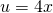 Rendered by QuickLaTeX.com u=4x