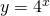 y=4^{−x}