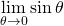 \underset{\theta \to 0}{\lim} \sin \theta