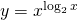 y=x^{\log_2 x}