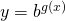 y=b^{g(x)}