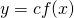 Rendered by QuickLaTeX.com y=cf(x)