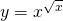 y=x^{\sqrt{x}}