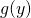 Rendered by QuickLaTeX.com g(y)
