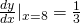 Rendered by QuickLaTeX.com \frac{dy}{dx}|_{x=8}=\frac{1}{3}