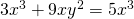 3x^3+9xy^2=5x^3