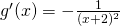 Rendered by QuickLaTeX.com g^{\prime}(x)=-\frac{1}{(x+2)^2}