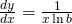 \frac{dy}{dx}=\frac{1}{x \ln b}