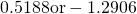 Rendered by QuickLaTeX.com 0.5188\text{or}-1.2906