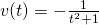 Rendered by QuickLaTeX.com v(t)=-\frac{1}{t^2+1}