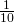 \frac{1}{10}