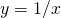 y=1\text{/}x