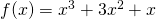 Rendered by QuickLaTeX.com f(x)=x^3+3x^2+x