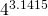 4^{3.1415}