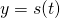 y=s(t)