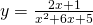 y=\frac{2x+1}{{x}^{2}+6x+5}