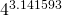 4^{3.141593}