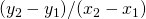 Rendered by QuickLaTeX.com (y_2-y_1)/(x_2-x_1)