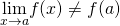 Rendered by QuickLaTeX.com \underset{x\to a}{\lim}f(x)\ne f(a)