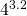 4^{3.2}
