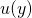 Rendered by QuickLaTeX.com u(y)