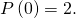 P\left(0\right)=2.