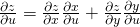 Rendered by QuickLaTeX.com \frac{\partial z}{\partial u}=\frac{\partial z}{\partial x}·\frac{\partial x}{\partial u}+\frac{\partial z}{\partial y}·\frac{\partial y}{\partial u}