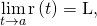 Rendered by QuickLaTeX.com \underset{t\to a}{\text{lim}}\phantom{\rule{0.1em}{0ex}}\text{r}\left(t\right)=\text{L},