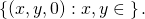 \left\{\left(x,y,0\right):x,y\in ℝ\right\}.